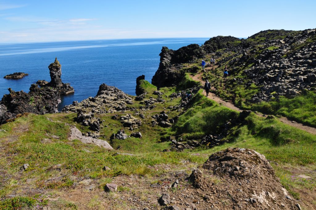 Felsformationen auf der Djúpalónssandur Snaefellsnes Halbinsel Westisland