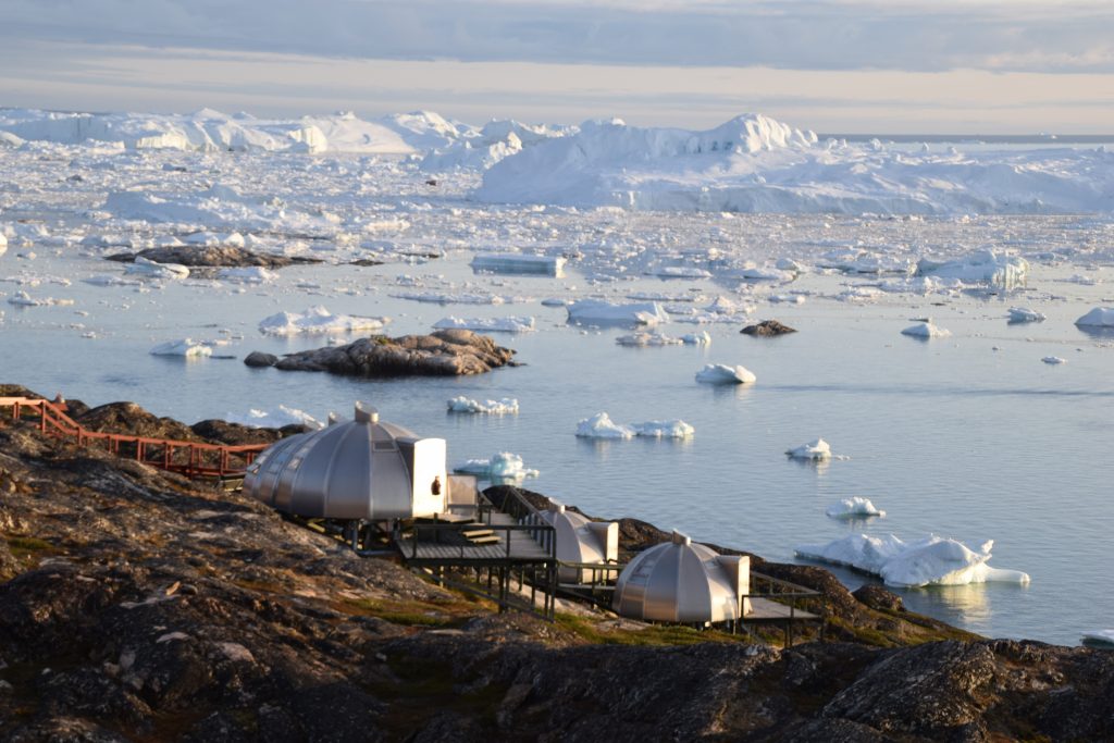 Iglo von außen - Ilulissat, Hotel Arctic