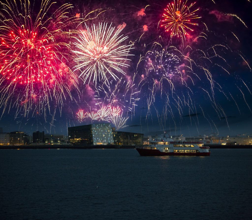 Feuerwerk in Reykjavík