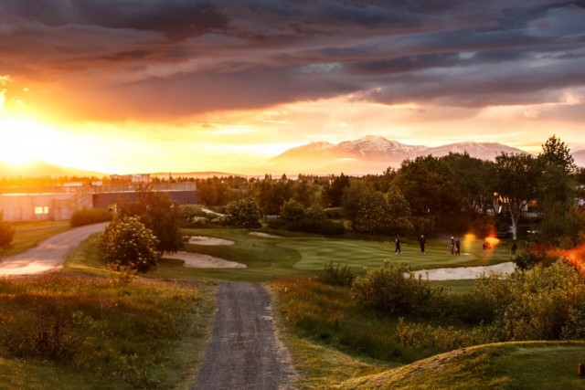 Golfen in Akureyri, Nordisland