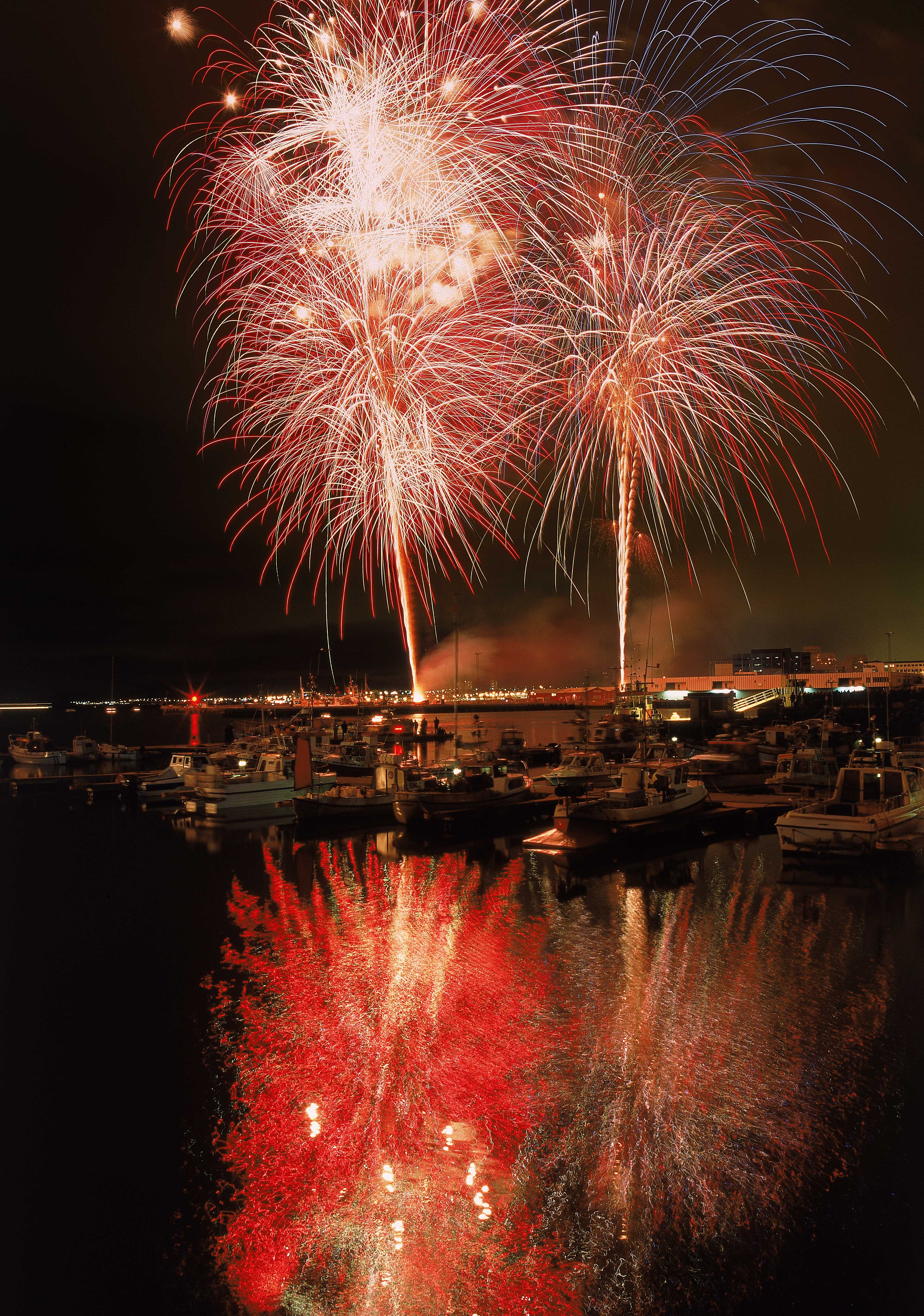 Silvester Feuerwerk in Reykjavik