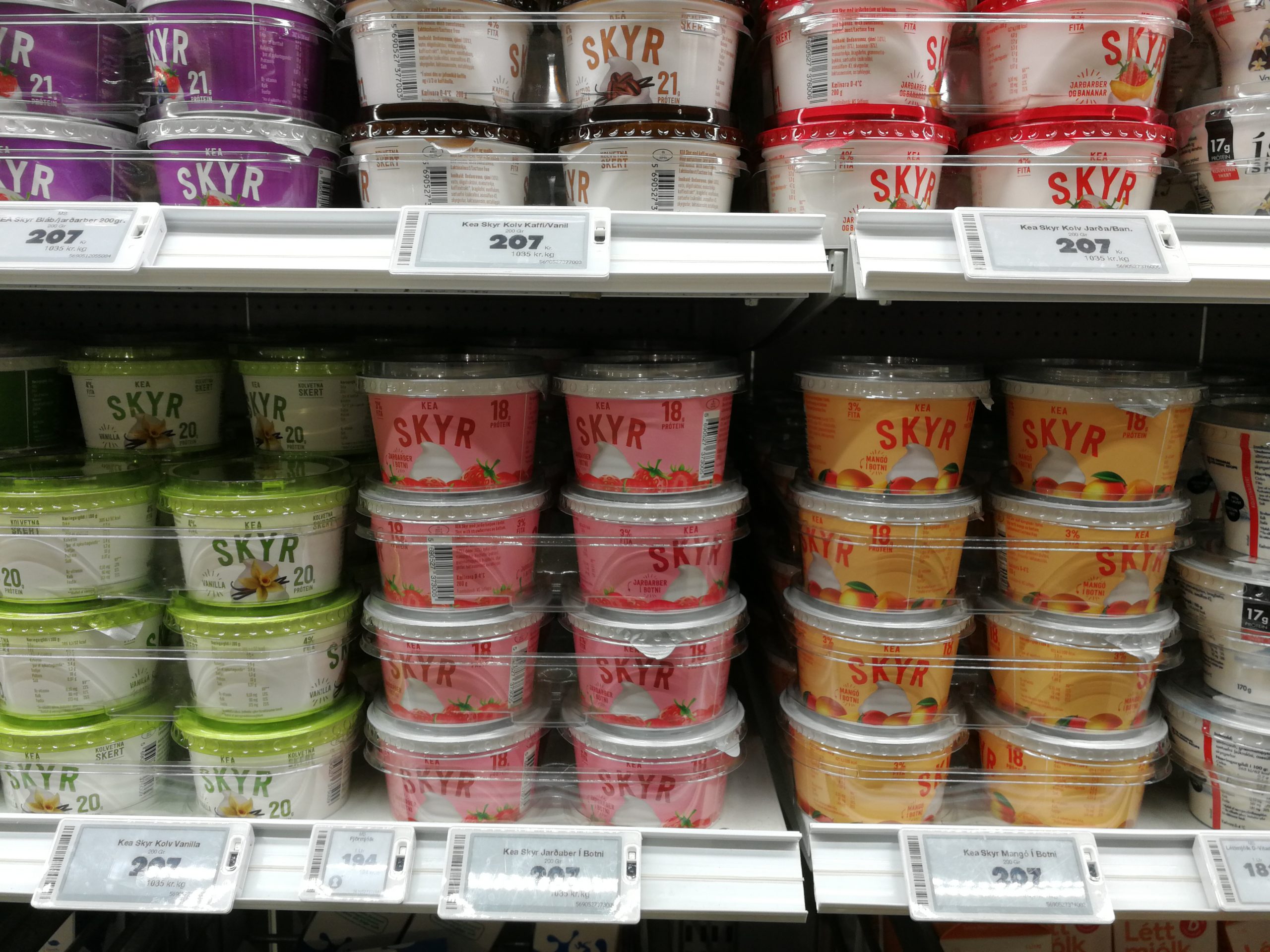 Skyr in einem Supermarkt in Island