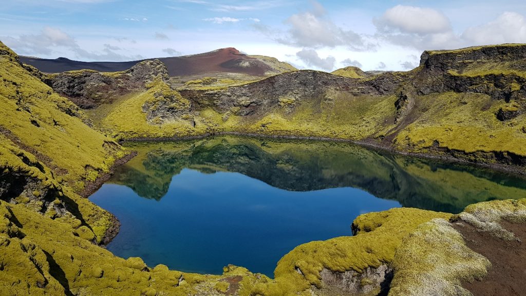 Vulkanisches Gebiet von Lakagigar in Islands Hochland im Südosten